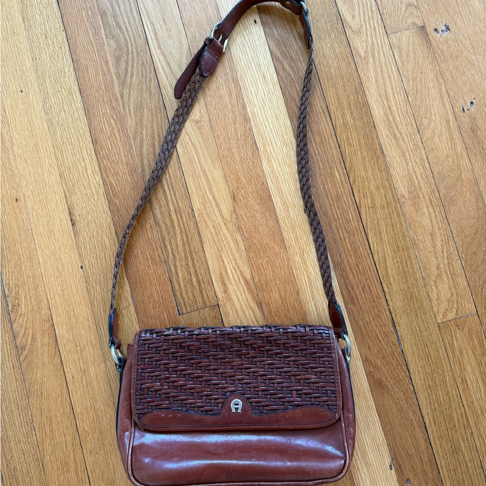 Vintage Etienne Aigner Leather Shoulder Bag